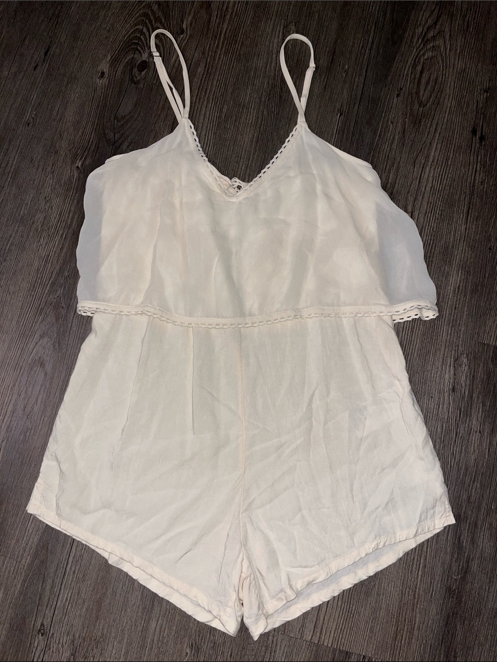 CLEOBELLA Lace-Trim Cami Romper